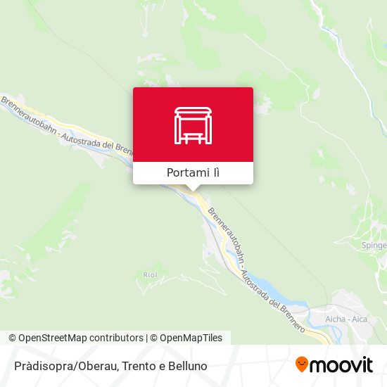 Mappa Pràdisopra/Oberau