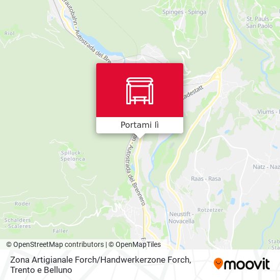 Mappa Zona Artigianale Forch / Handwerkerzone Forch