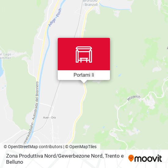 Mappa Zona Produttiva Nord / Gewerbezone Nord