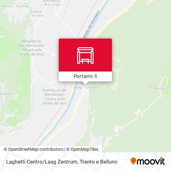 Mappa Laghetti Centro/Laag Zentrum