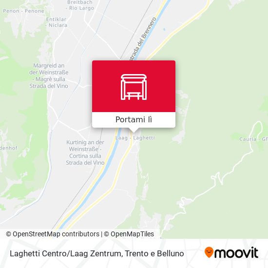 Mappa Laghetti Centro/Laag Zentrum