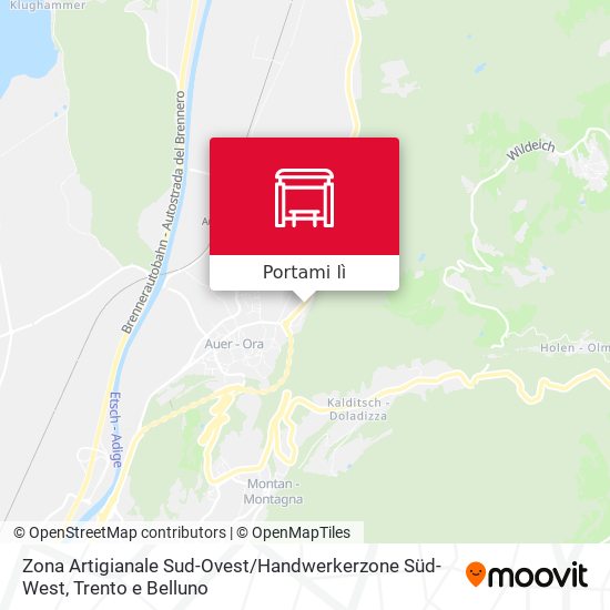 Mappa Zona Artigianale Sud-Ovest / Handwerkerzone Süd-West