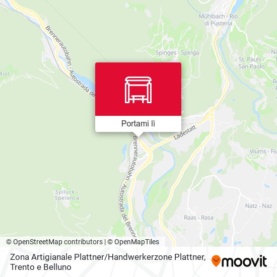 Mappa Zona Artigianale Plattner / Handwerkerzone Plattner
