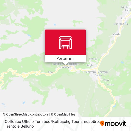 Mappa Colfosco Ufficio Turistico / Kolfuschg Tourismusbüro