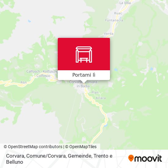 Mappa Corvara, Comune / Corvara, Gemeinde