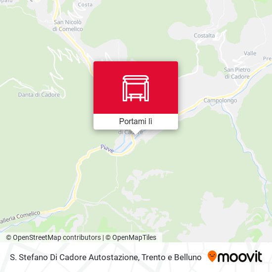 Mappa S. Stefano Di Cadore Autostazione