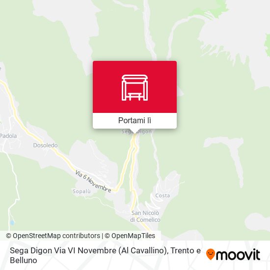Mappa Sega Digon Via VI Novembre (Al Cavallino)