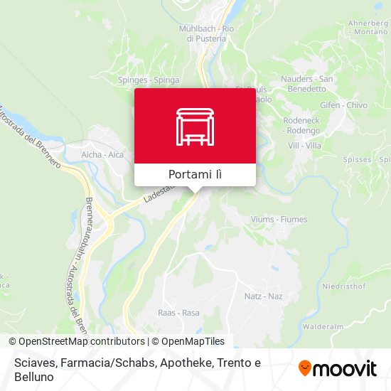 Mappa Sciaves, Farmacia / Schabs, Apotheke