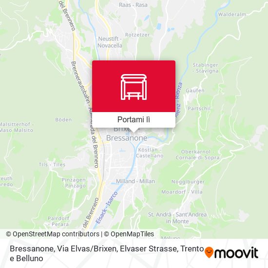 Mappa Bressanone, Via Elvas / Brixen, Elvaser Strasse