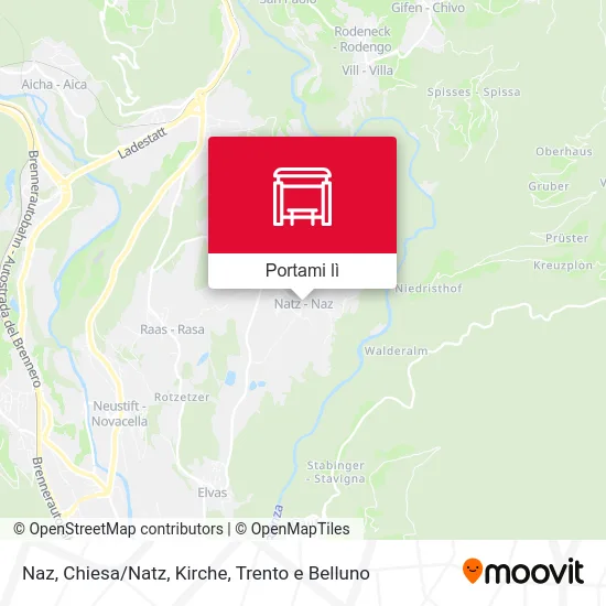 Mappa Naz, Chiesa/Natz, Kirche