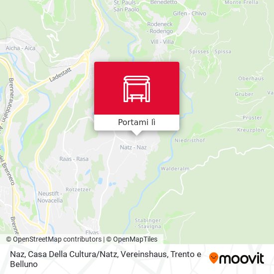 Mappa Naz, Casa Della Cultura / Natz, Vereinshaus