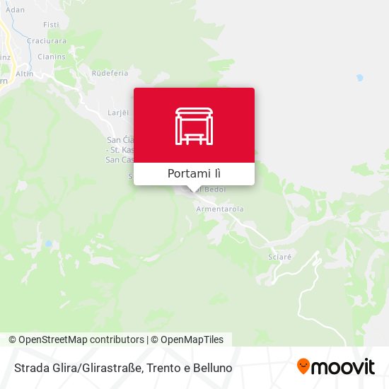 Mappa Strada Glira/Glirastraße