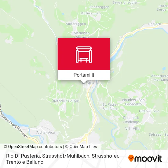 Mappa Rio Di Pusteria, Strasshof / Mühlbach, Strasshofer