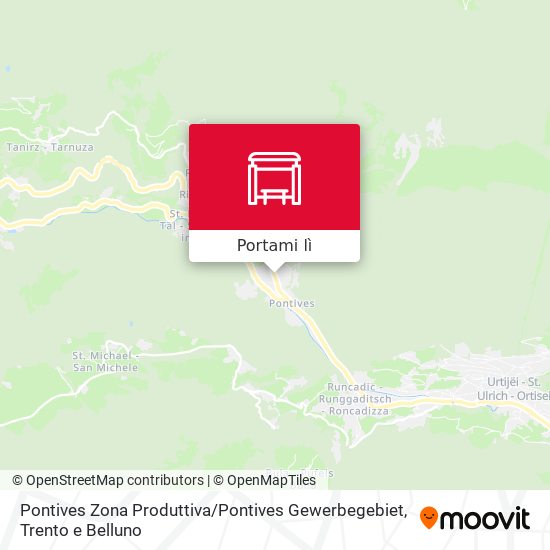 Mappa Pontives Zona Produttiva / Pontives Gewerbegebiet