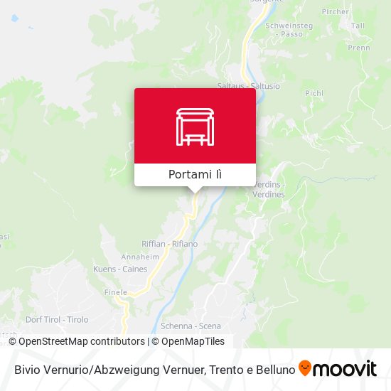 Mappa Bivio Vernurio / Abzweigung Vernuer