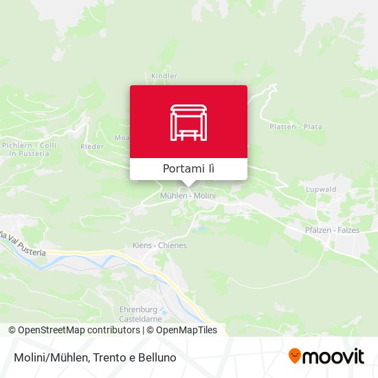Mappa Molini/Mühlen