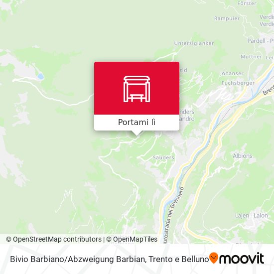 Mappa Bivio Barbiano / Abzweigung Barbian
