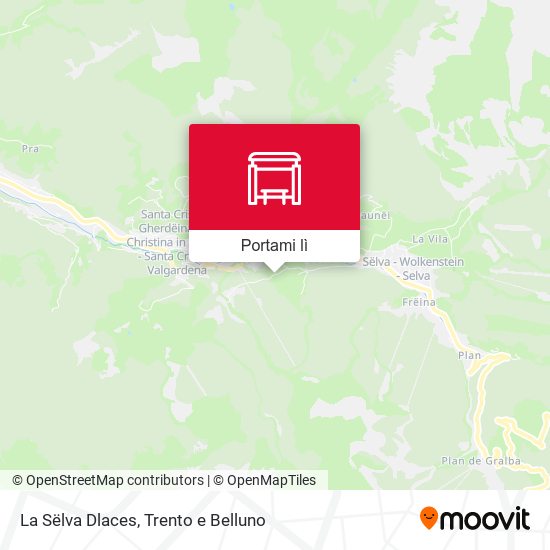 Mappa La Sëlva Dlaces