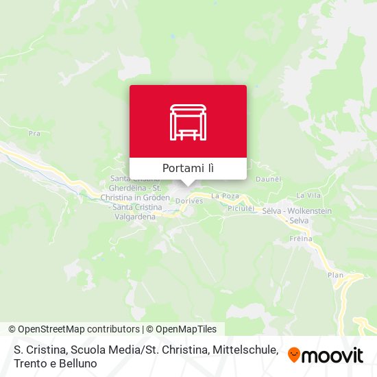 Mappa S. Cristina, Scuola Media / St. Christina, Mittelschule