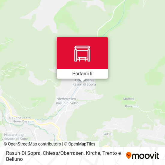 Mappa Rasun Di Sopra, Chiesa / Oberrasen, Kirche