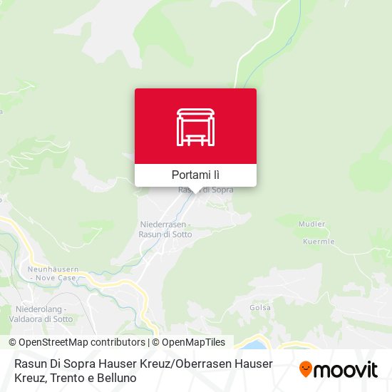 Mappa Rasun Di Sopra Hauser Kreuz / Oberrasen Hauser Kreuz