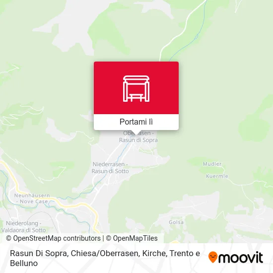 Mappa Rasun Di Sopra, Chiesa / Oberrasen, Kirche