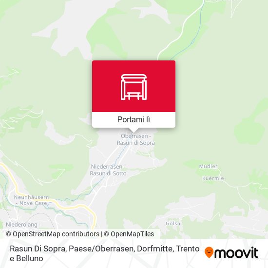 Mappa Rasun Di Sopra, Paese / Oberrasen, Dorfmitte