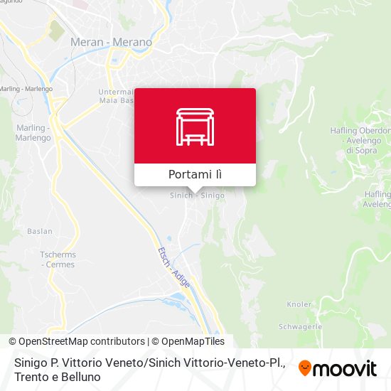 Mappa Sinigo P. Vittorio Veneto / Sinich Vittorio-Veneto-Pl.