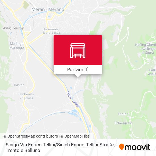 Mappa Sinigo Via Enrico Tellini / Sinich Enrico-Tellini-Straße