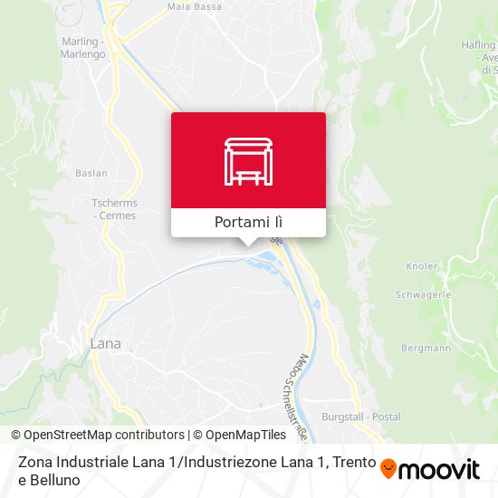Mappa Zona Industriale Lana 1 / Industriezone Lana 1