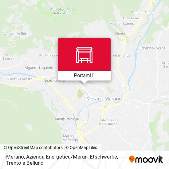 Mappa Merano, Azienda Energetica / Meran, Etschwerke