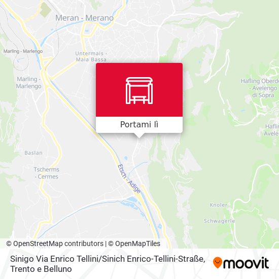 Mappa Sinigo Via Enrico Tellini / Sinich Enrico-Tellini-Straße