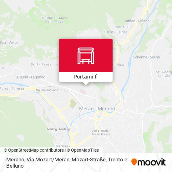 Mappa Merano, Via Mozart / Meran, Mozart-Straße