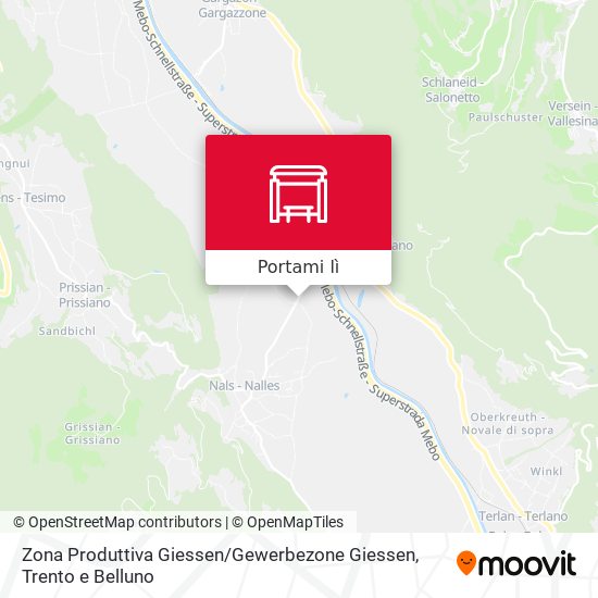 Mappa Zona Produttiva Giessen / Gewerbezone Giessen