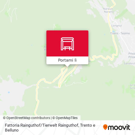 Mappa Fattoria Rainguthof / Tierwelt Rainguthof