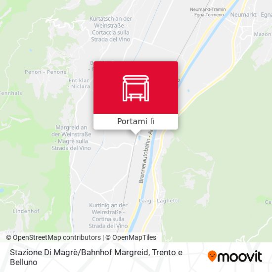 Mappa Stazione Di Magrè / Bahnhof Margreid