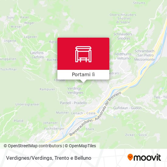 Mappa Verdignes/Verdings