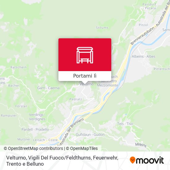 Mappa Velturno, Vigili Del Fuoco / Feldthurns, Feuerwehr