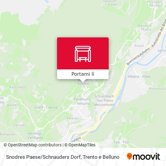 Mappa Snodres Paese/Schnauders Dorf