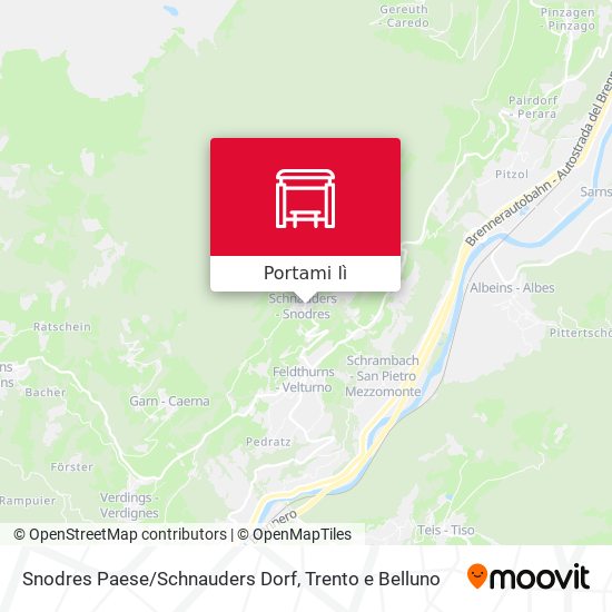 Mappa Snodres Paese/Schnauders Dorf