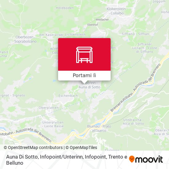 Mappa Auna Di Sotto, Infopoint / Unterinn, Infopoint