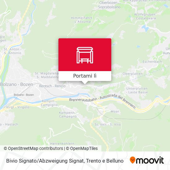 Mappa Bivio Signato / Abzweigung Signat