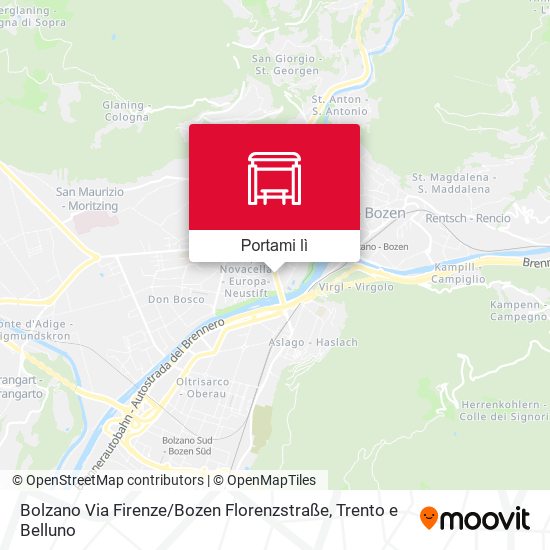 Mappa Bolzano Via Firenze / Bozen Florenzstraße