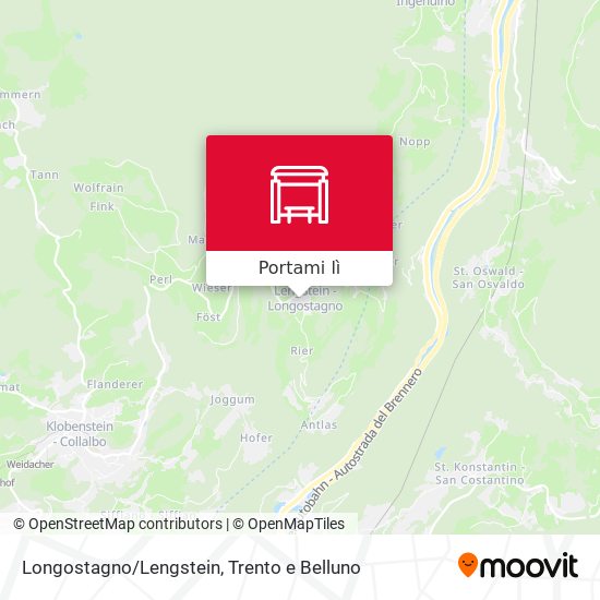 Mappa Longostagno/Lengstein