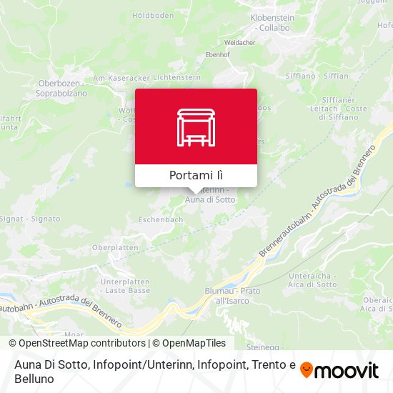 Mappa Auna Di Sotto, Infopoint / Unterinn, Infopoint