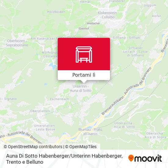 Mappa Auna Di Sotto Habenberger / Unterinn Habenberger