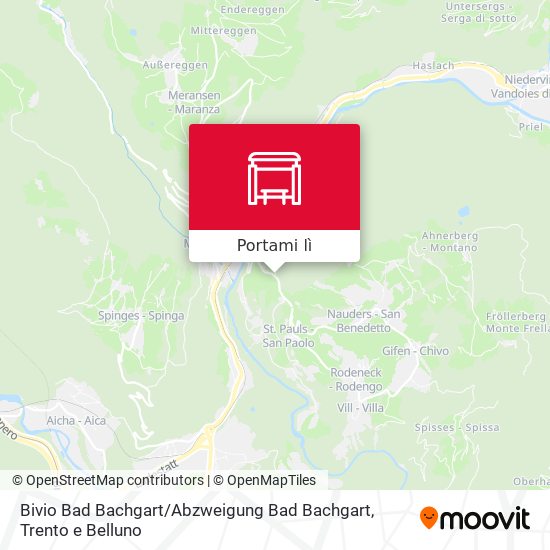 Mappa Bivio Bad Bachgart / Abzweigung Bad Bachgart