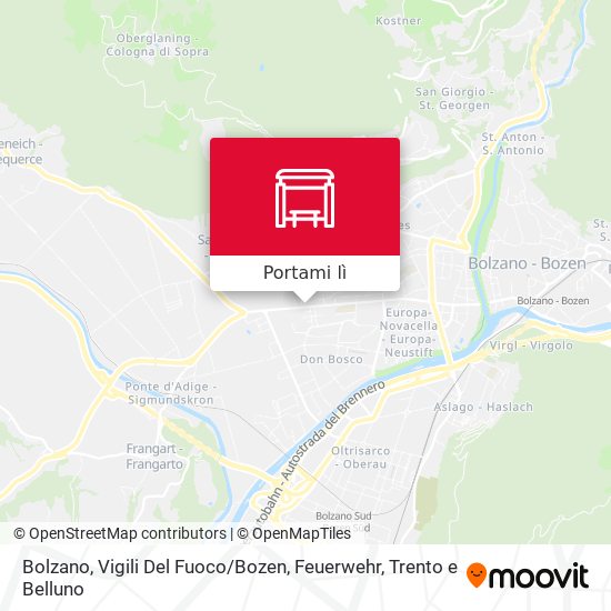 Mappa Bolzano, Vigili Del Fuoco / Bozen, Feuerwehr