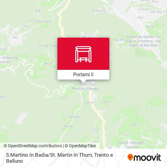 Mappa S.Martino In Badia / St. Martin In Thurn