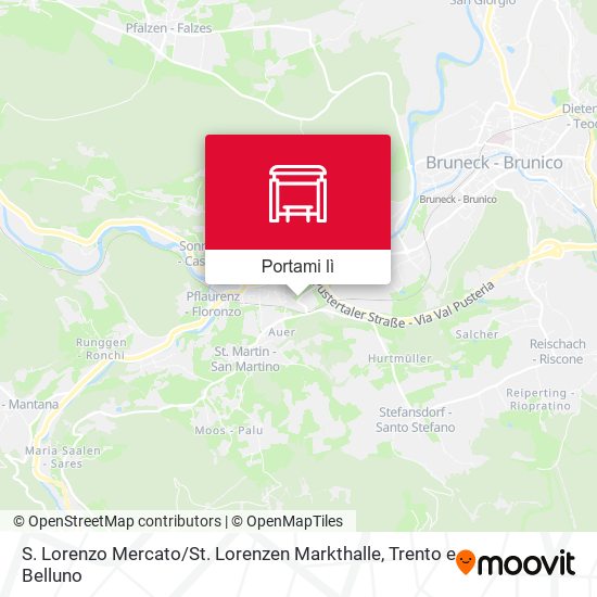 Mappa S. Lorenzo Mercato / St. Lorenzen Markthalle